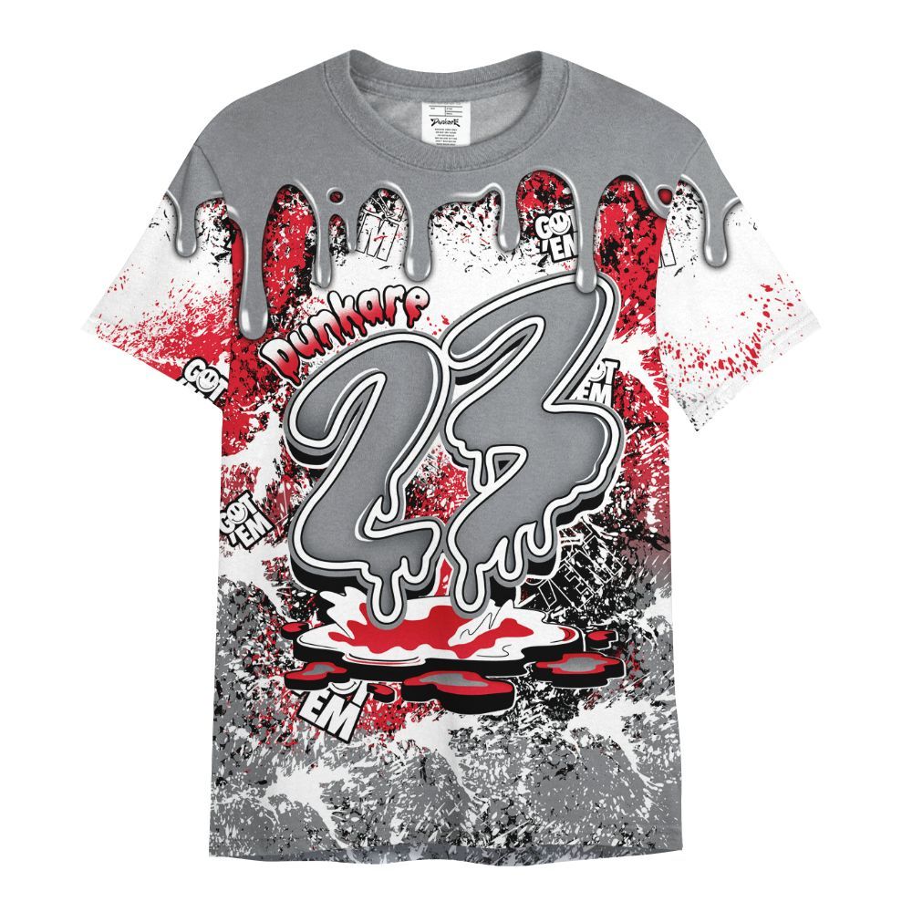 Shirt To Match Black Cement 3s - Dripping 23 Drip All Over Print