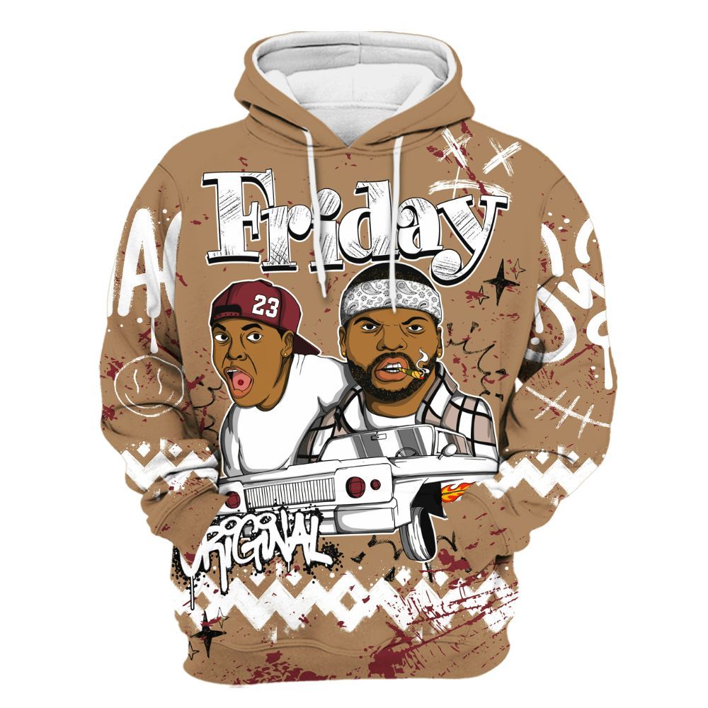 Hoodie To Match Kobe 4 Gold Medal - Friday Sneaker Crayon All Over Print