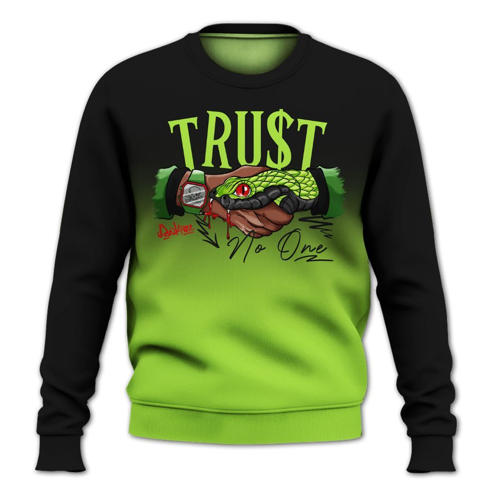 Sweatshirt To Match Kobe 6 SE Grinch - Snake Trust No One Drip All Over Print