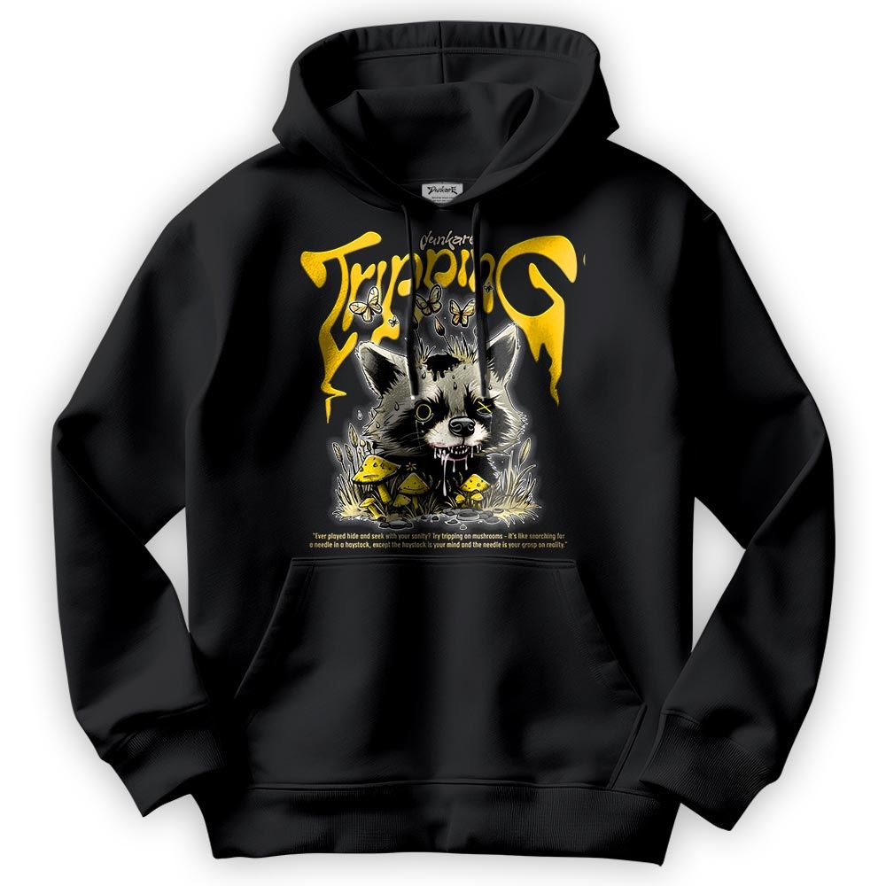 Sweatshirt To Match Vivid Sulfur 4s Hoodie - Tripping Raccoon Hoodie Unisex