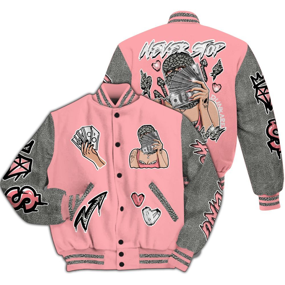 Varsity Jacket To Match Retro Wings 3s - Hustling Unique All Over Print