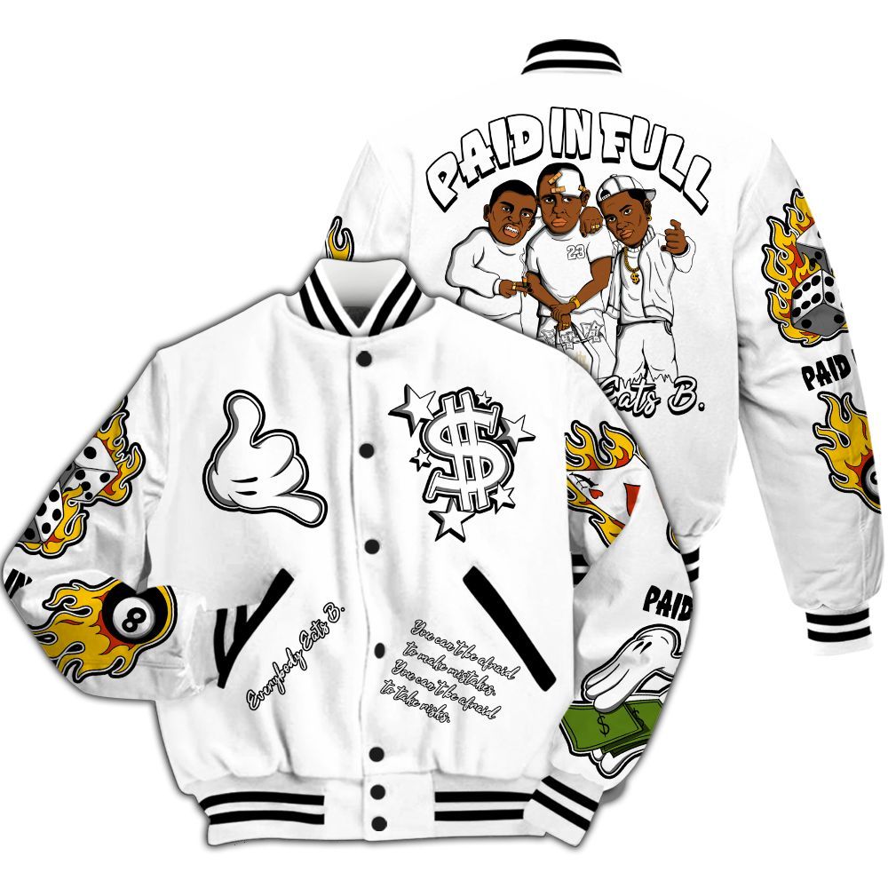 Varsity Jacket To Match Kobe 9 EM Protro Halo - Everybody Paid In Full Graphic All Over Print