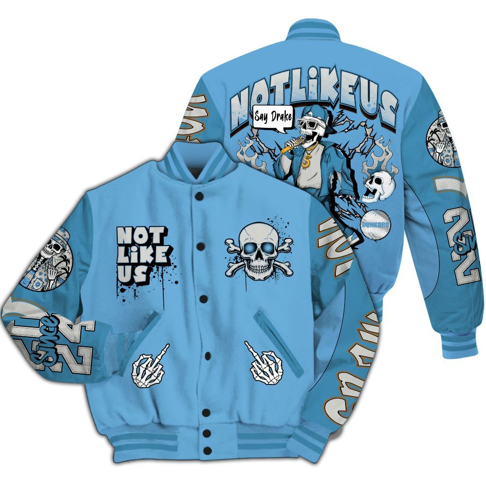 Varsity Jacket To Match SB Dunk Low University Blue - Don't Like Us All Over Print