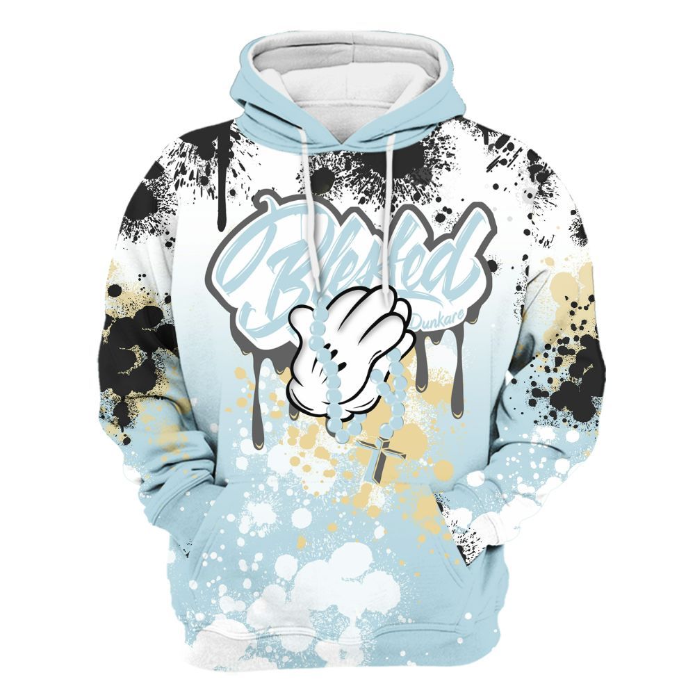 Hoodie To Match Low Year Of The Snake 11s - God Blessed Ink Drip All Over Print