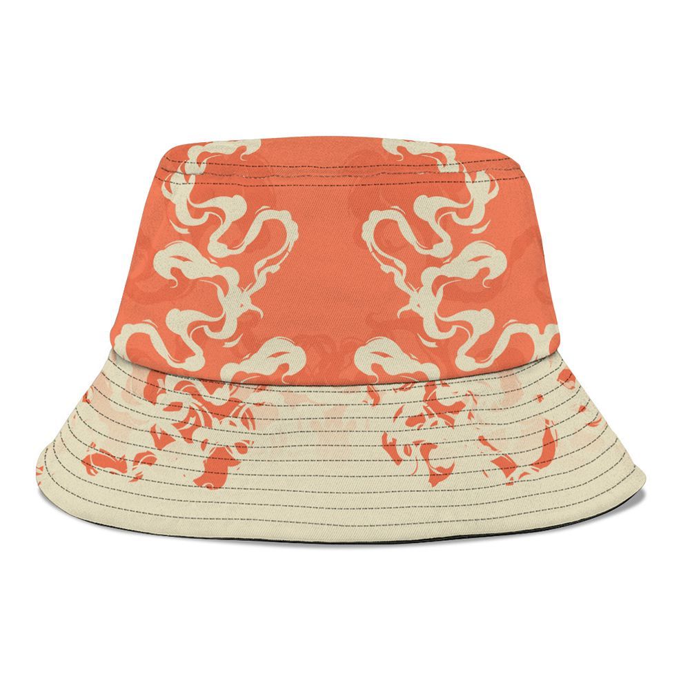 Bucket Hat To Match DJ Khaled Crimson Bliss 5s - Color Smoke Graphic
