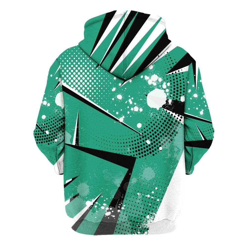 Hoodie To Match Pine Green 4s - Poly Trust No One Dripping All Over Print