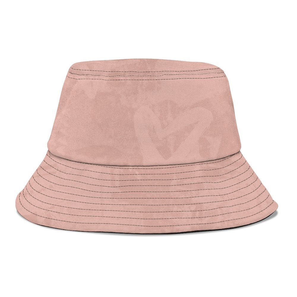 Bucket Hat To Match Dunk Low Pink Velvet - Sincere Fondness Bear Graphic