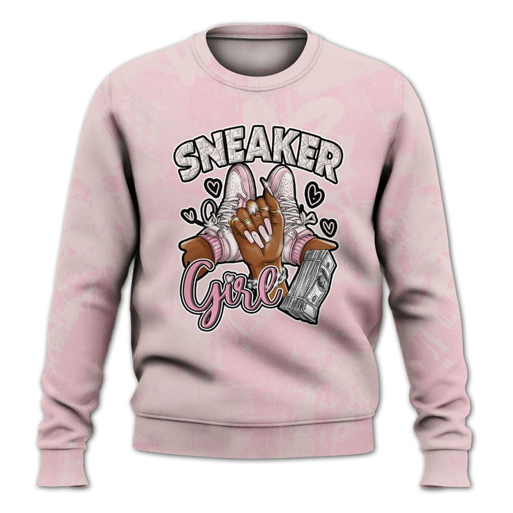 Sweatshirt To Match Dunk Low KD 17 Aunt Pearl - Sneakerz Girlz Heart Grunge All Over Print