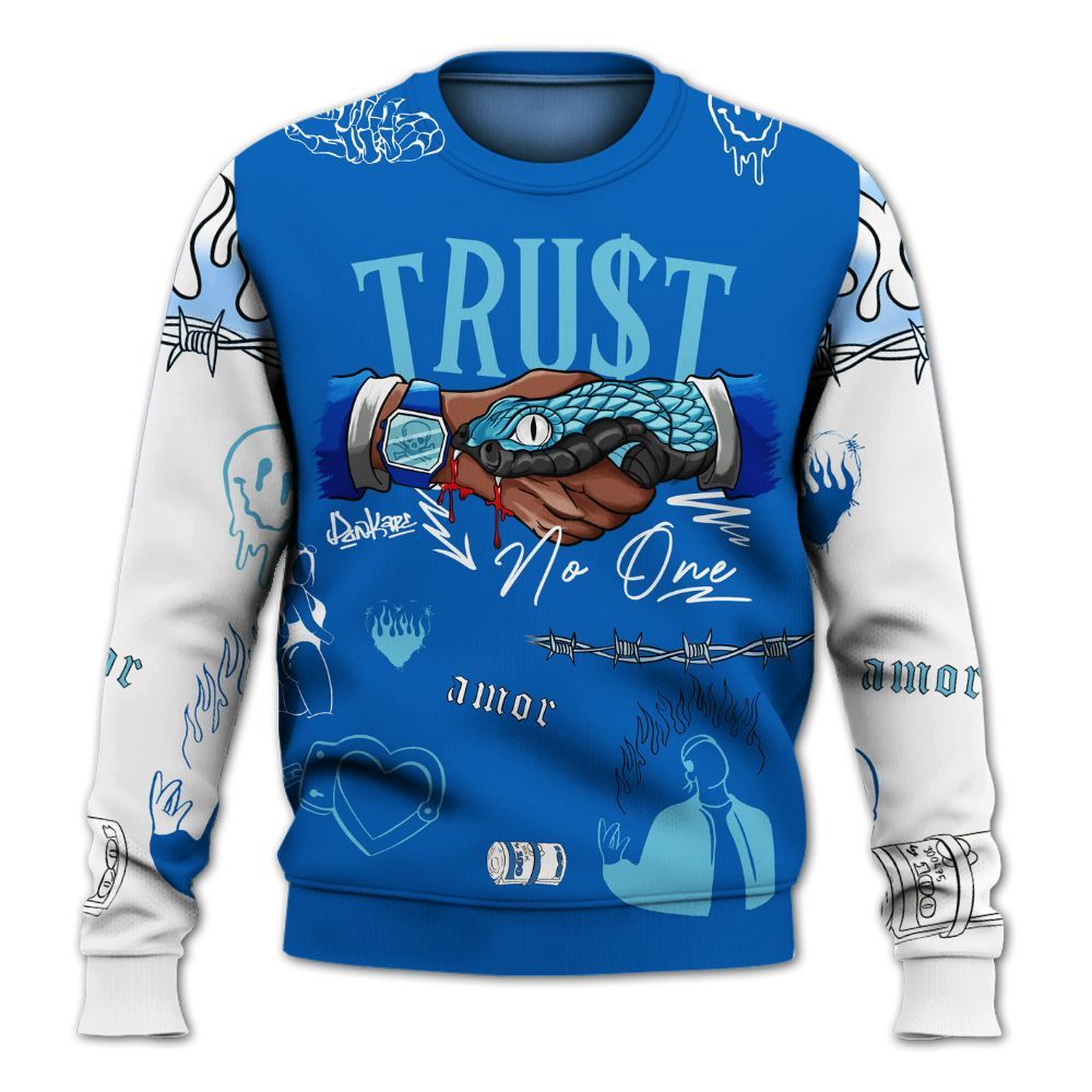 Sweatshirt To Match Dunk Low Argon - Snake Trust No One All Over Print