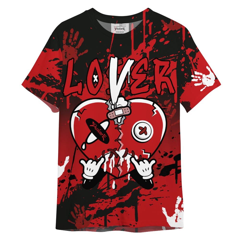 Shirt To Match Shirt Streetwear Loser Lover Drip Heart, Bred Reimagined 4s T-- To Match Sneaker Bred Reimagined 4s Graphic Tee NCT