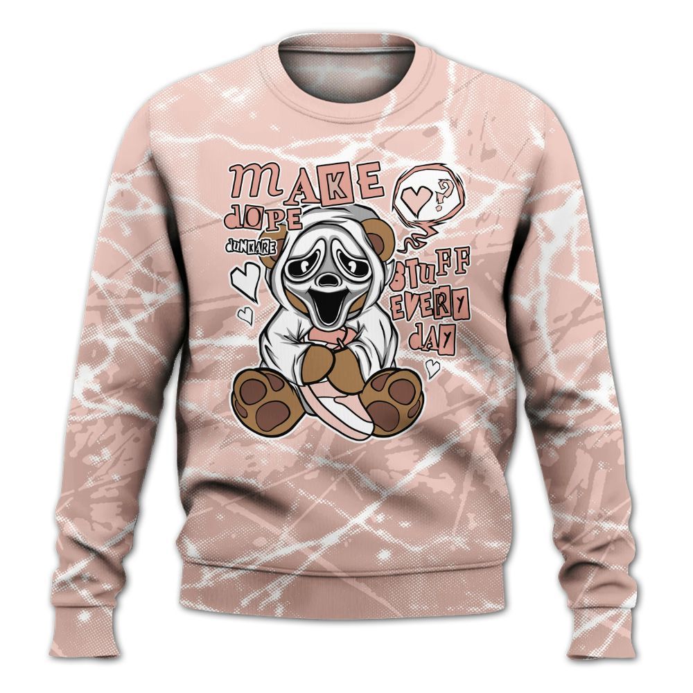 Sweatshirt To Match Low Legend Pink 11s - Make Dopes Bear Profound All Over Print