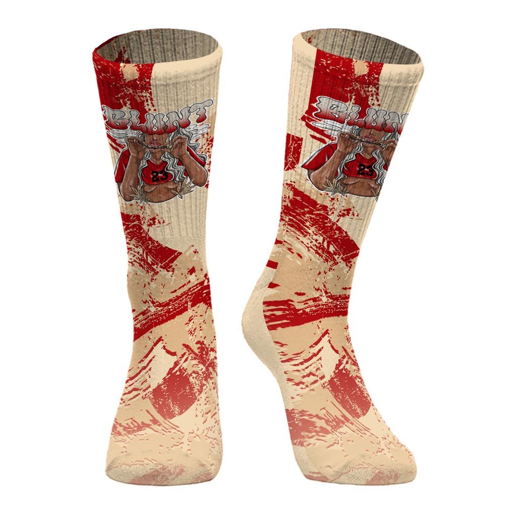 Sock To Match Dunk Low Strawberry Waffle - Bluntz Unique Circle Splash