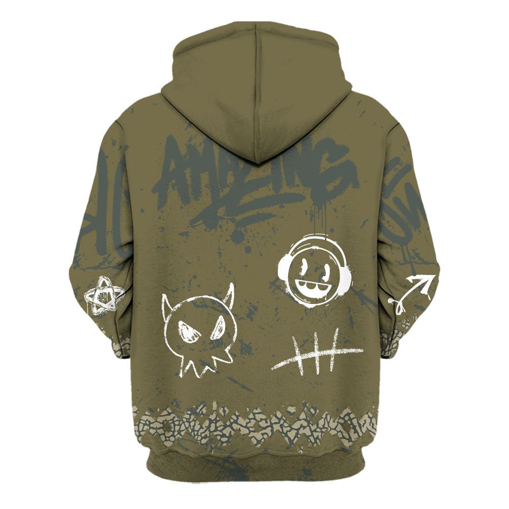 Hoodie To Match Retro Family Affair 3s - Friday Sneaker Crayon All Over Print