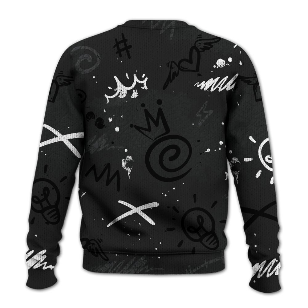 Knitted Sweater To Match Black Cat 3s - Drip Been Di2ferent