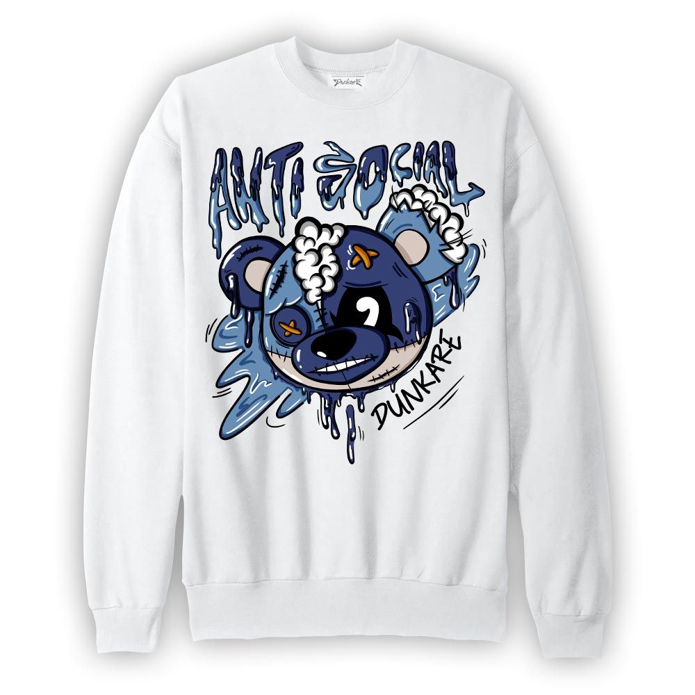 Sweatshirt To match High OG First In Flight 1s Sweatshirt - Hate Social Bear Graphic