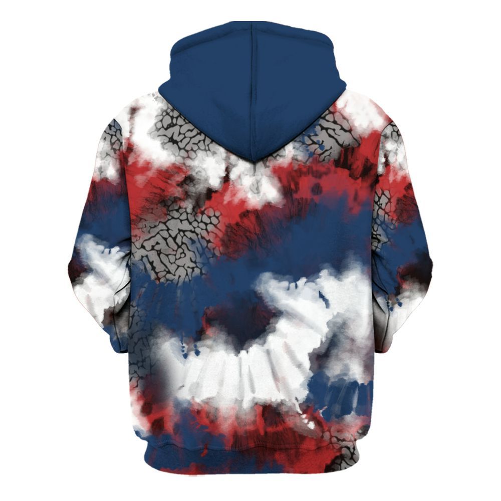 Hoodie To Match SP Sport Royal 3s - Tie Dye FK Around Find Out All Over Print