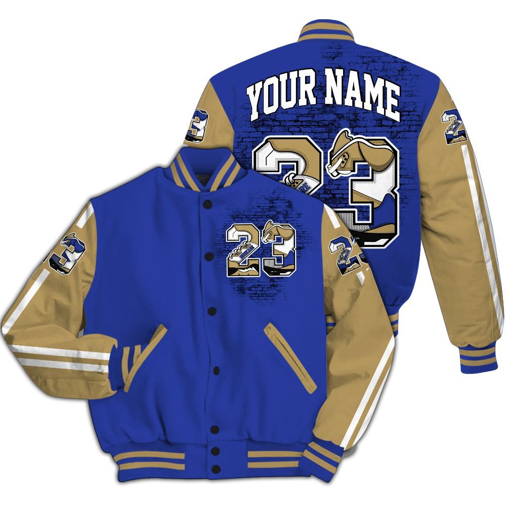 Varsity Jacket To Match Air 180 Concord - Custom Name Number 23 5s All Over Print