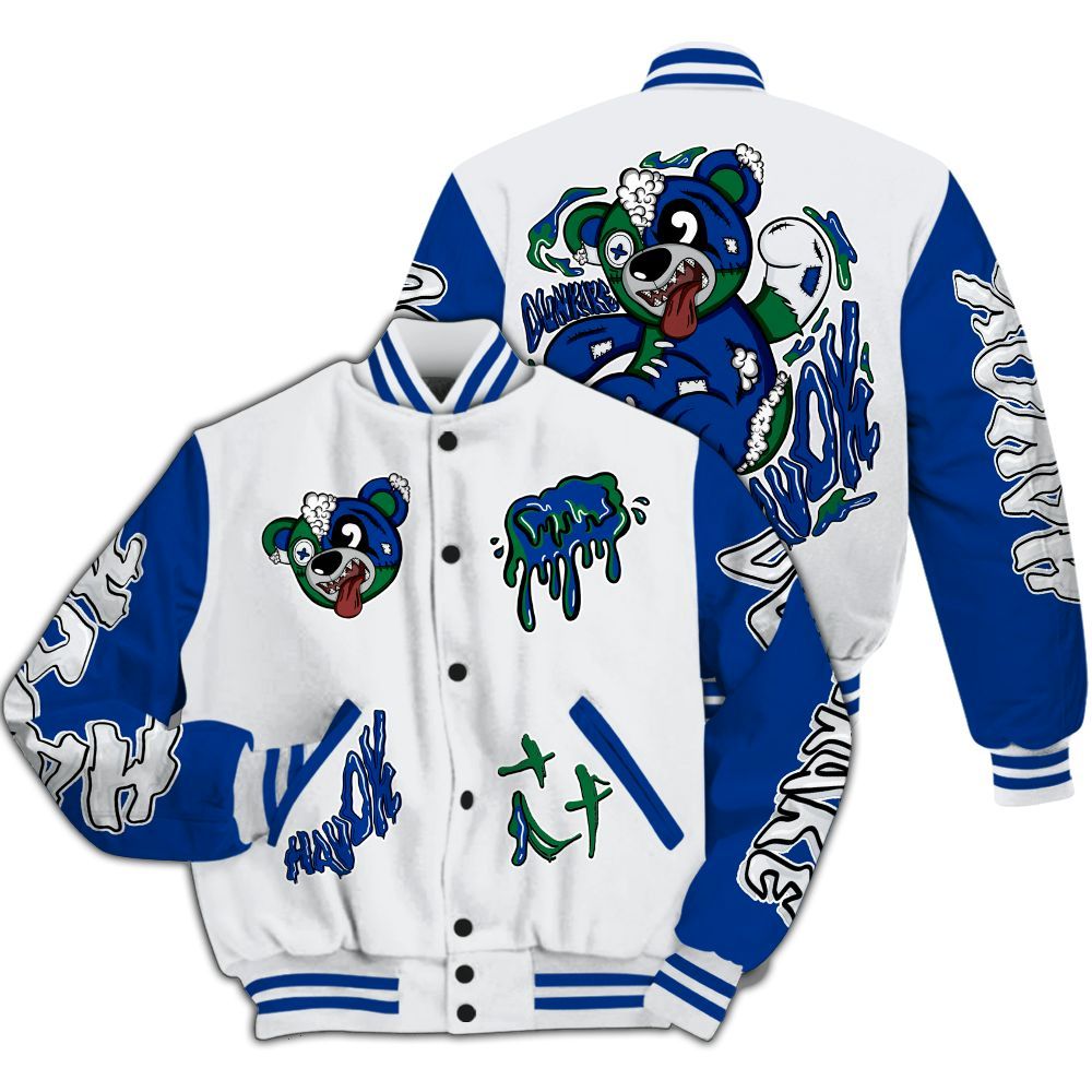 Varsity Jacket To Match Dunk Low Tennis Classic - Havok Bear All Over Print