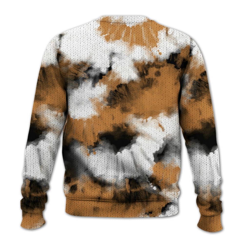 Knitted Sweater To Match Dunk Low Nature Wheat Suede - Tie Dye FK Around Find Out