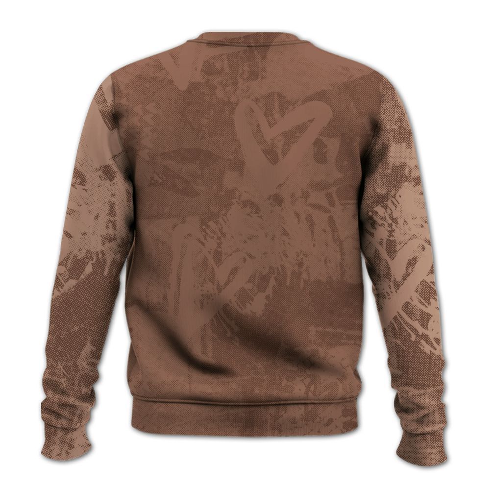 Sweatshirt To Match KD 4 Christmas - Skull Love All Over Print