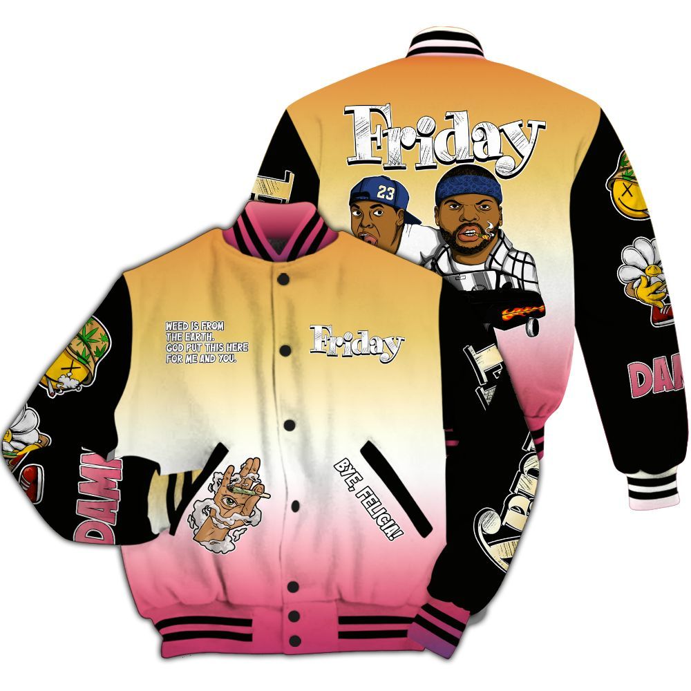 Varsity Jacket To Match Air Griffey Max Los Angeles 1s - Friday Sneaker Stress Style All Over Print