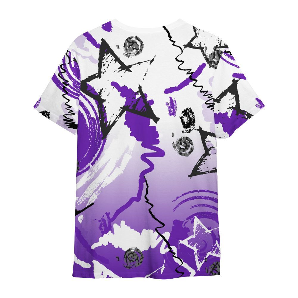 Shirt To Match Retro Dark Iris 3s - Grind Shine Later Drip All Over Print