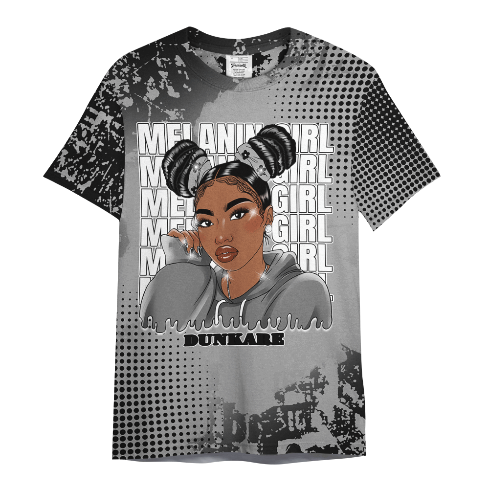 Shirt To Match Black Wolf Grey 12s - Melaninn Unique Glitch Dot Shirt Unisex