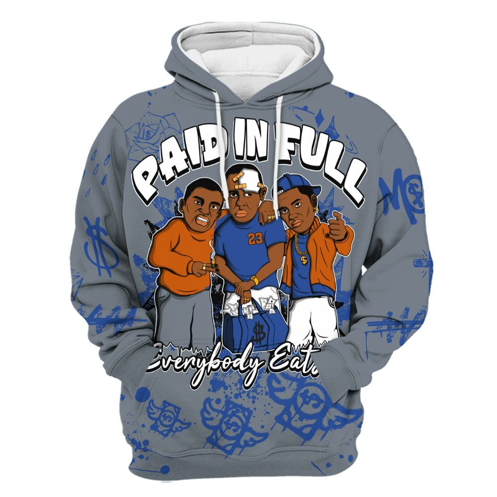 Hoodie To Match RS-X GS League - Everybody Paid In Full Crayon All Over Print