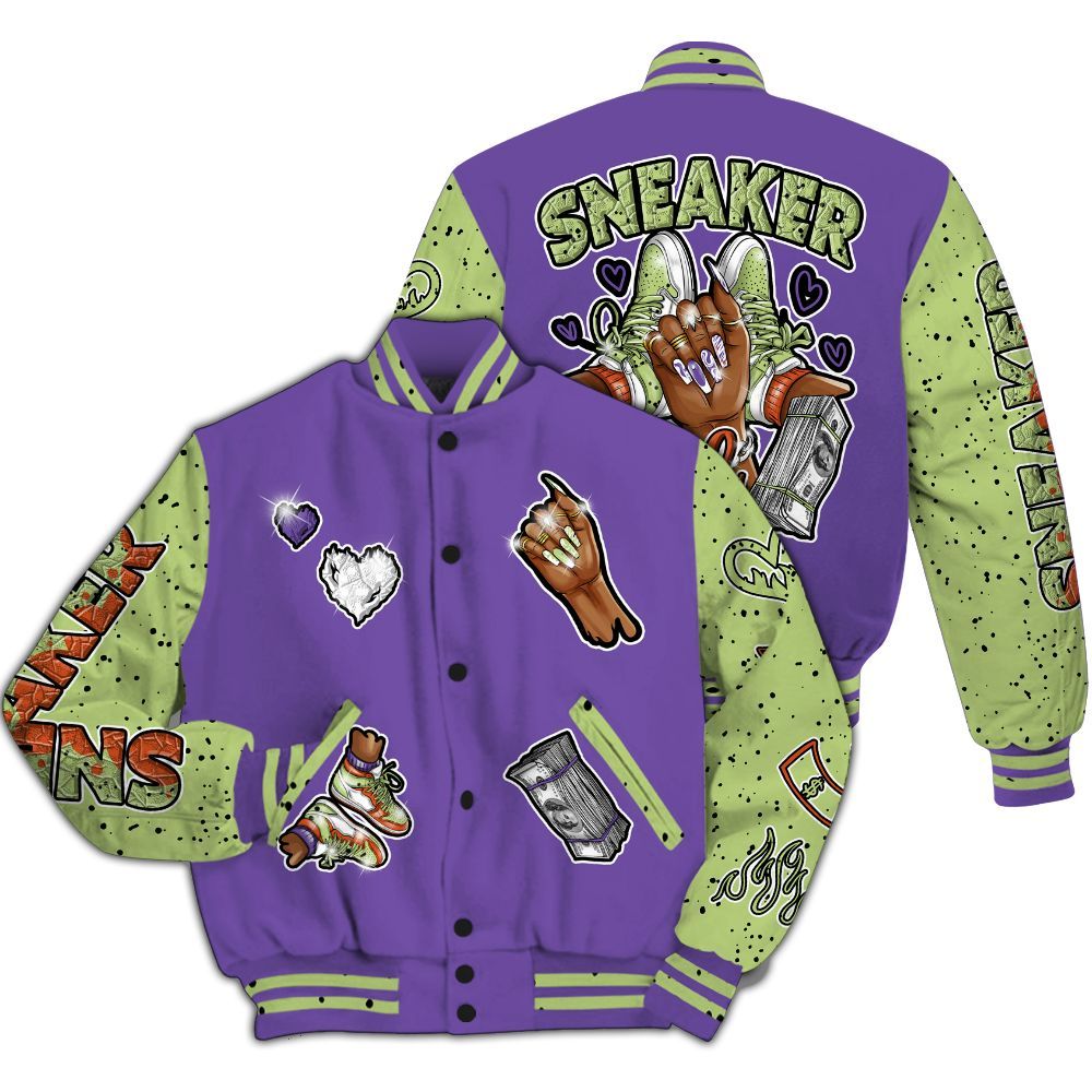 Varsity Jacket To Match Canyon Purple 4s - Sneakerz Girlz All Over Print
