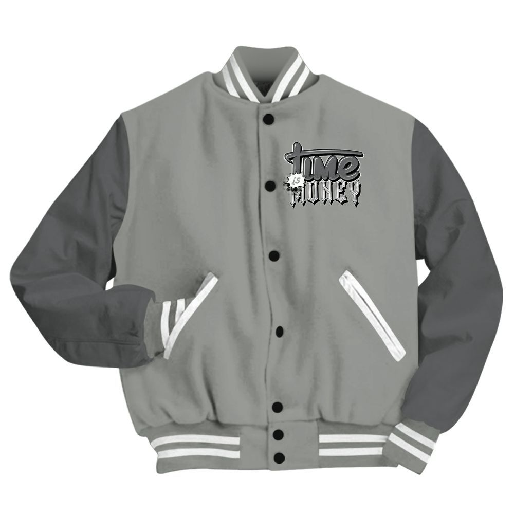 Varsity Jacket To Match Paris Olympics 4s - Time Is Money All Over Print