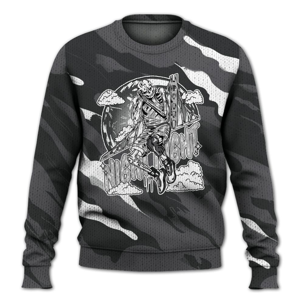 Knitted Sweater To Match White Thunder 4s - Seeya Skeleton Colored