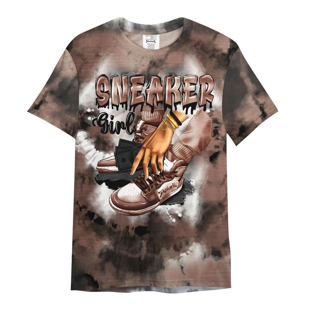 Shirt To Match KD 4 Christmas - SNEAKER Girl Money Drip Tie Dye All Over Print