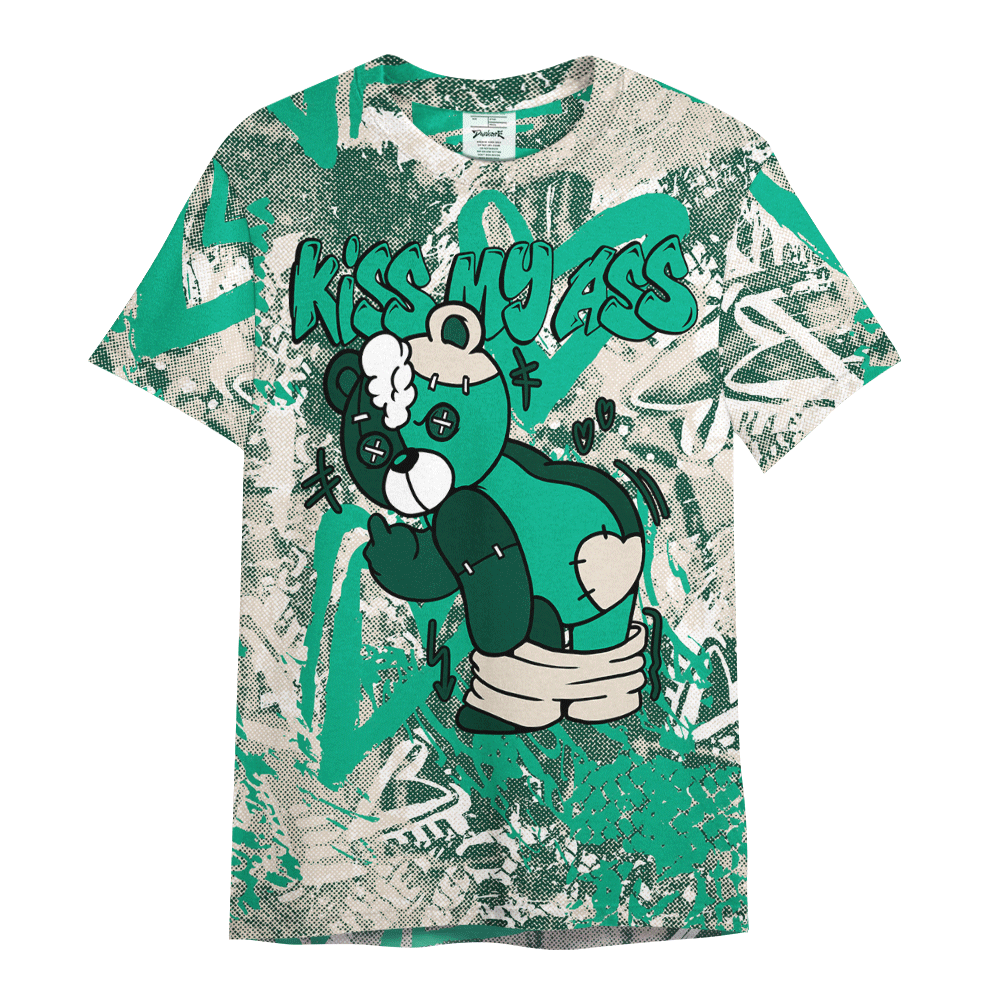 Shirt To Match Oxidized Green 4s - Kiss My Hugz Heart Grunge Graphics Shirt Unisex