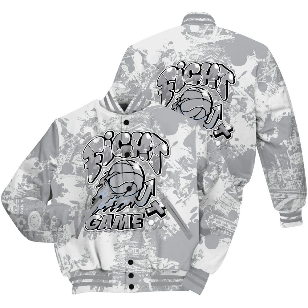 Varsity Jacket To Match Low OG Wolf Grey 1s Shirt - Fighter Games Graphic Street Art All Over Print