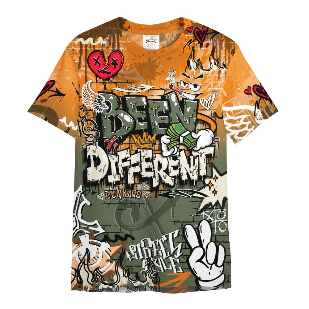 Shirt To Match Retro Undefeated 4s - Been Dif2erent Drip Graffiti All Over Print