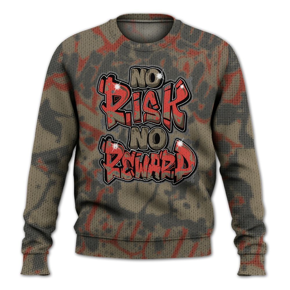 Knitted Sweater To Match Olive 9s - No Risks No Reward Street