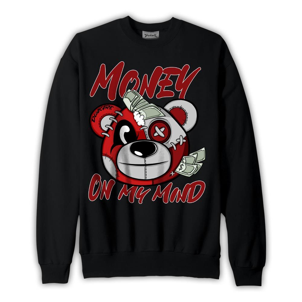 Sweatshirt To match Red Taxi 12s Sweatshirt - Money On My Mind Bear Graphic 2904 NCMD