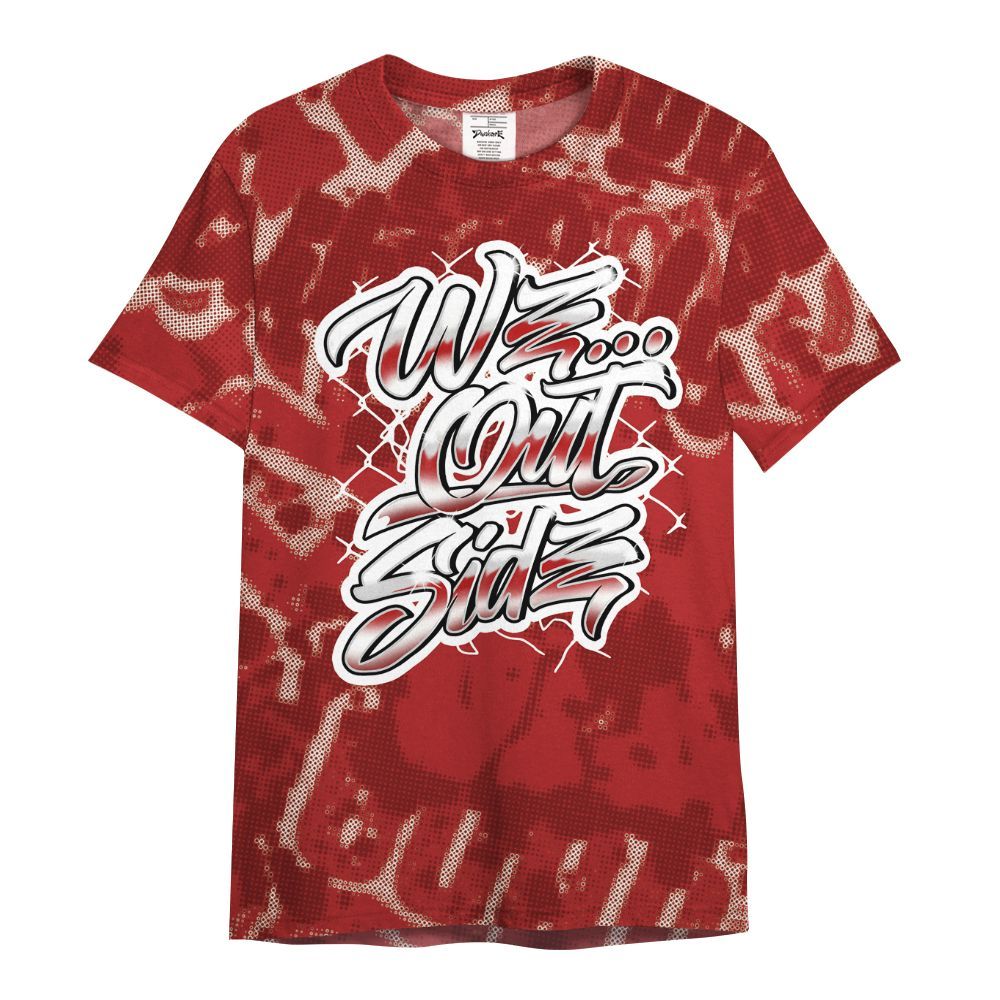 Shirt To Match Red Taxi 12s - We OutSider Graphic Street All Over Print
