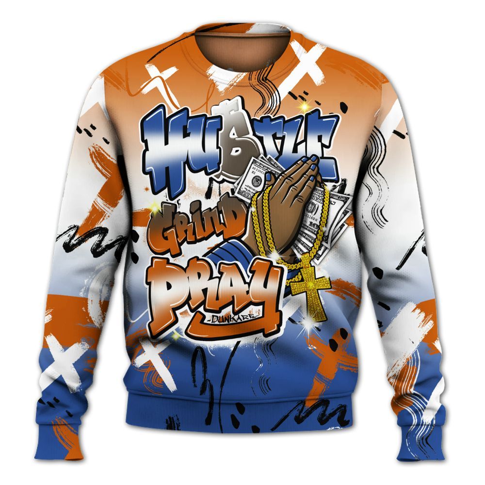 Sweatshirt To Match Palermo GS League - Money Hustle Grind Pray All Over Print