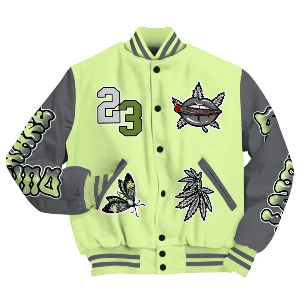 Varsity Jacket To Match Smoke Grey Volt TR 1s - Bluntz Unique All Over Print