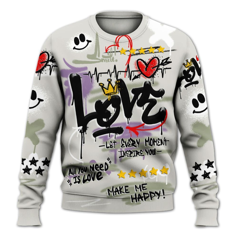 Dunkare Dunk Low Floral Swoosh 2025 Shirt, Happy Love Beats Graffiti Streetwear All Over Print Unisex Sweatshirt