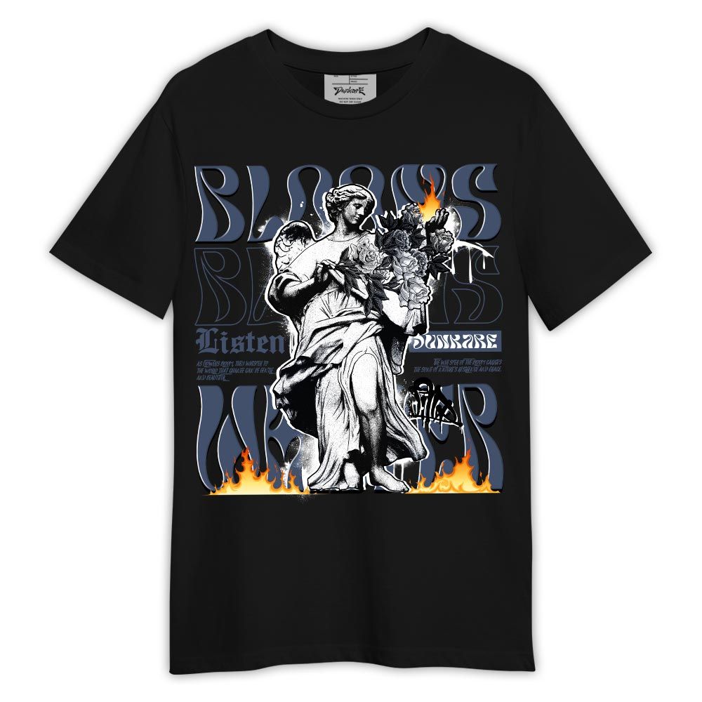 Shirt To Match Low Diffused Blue 11s - Blooms Whisper Shirt Outfit