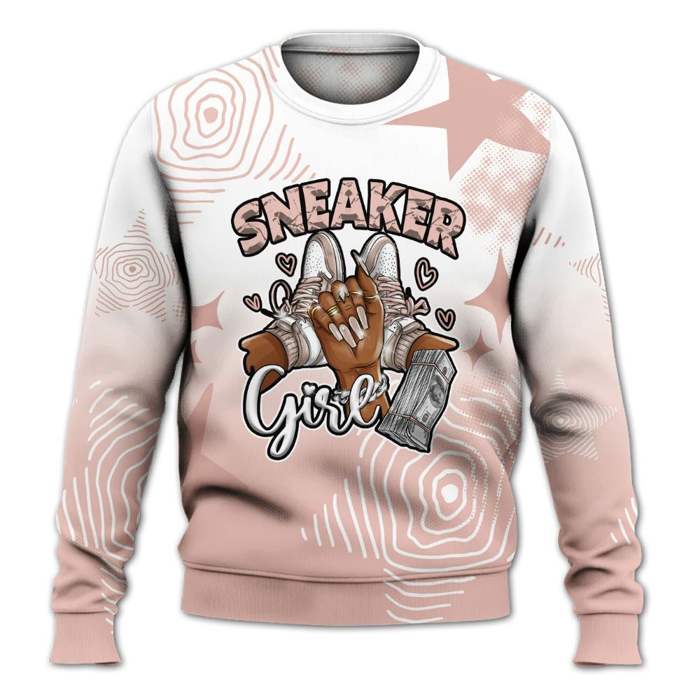 Sweatshirt To Match Dunk Low Pink Velvet - Sneakerz Girlz Unique Starz All Over Print