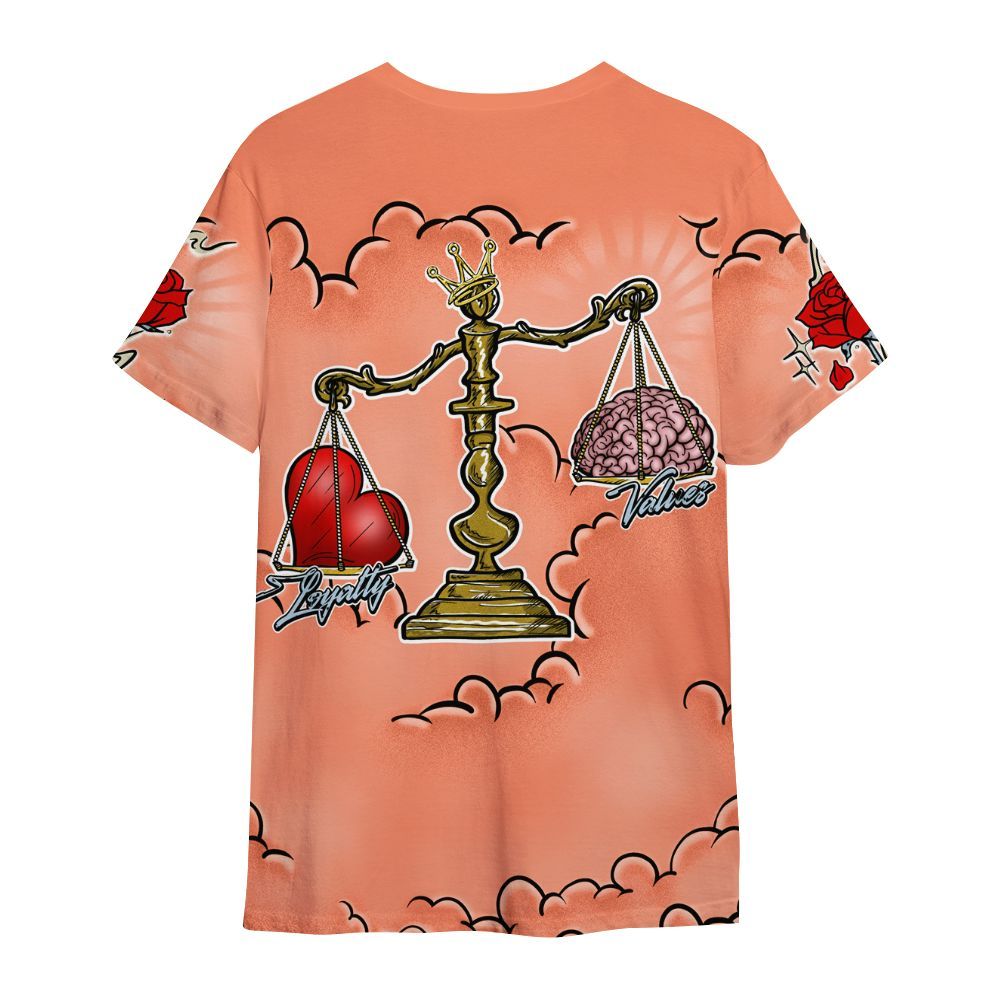 Shirt To Match DJ Khaled Crimson Bliss 5s - Loyalty Wins Everything All Over Print