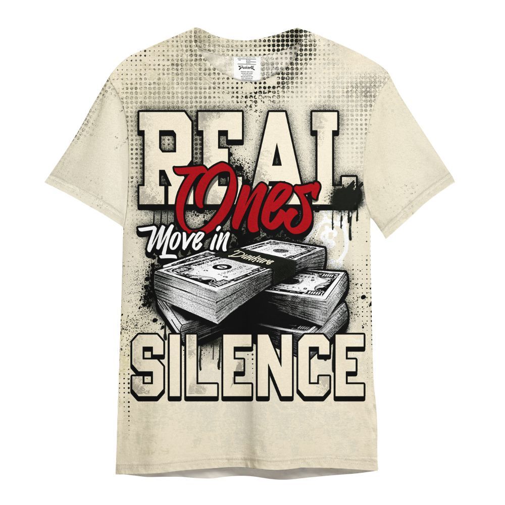 Shirt To Match Retro Low OG Nitro 1s - Move In Silence Money Street Retro All Over Print
