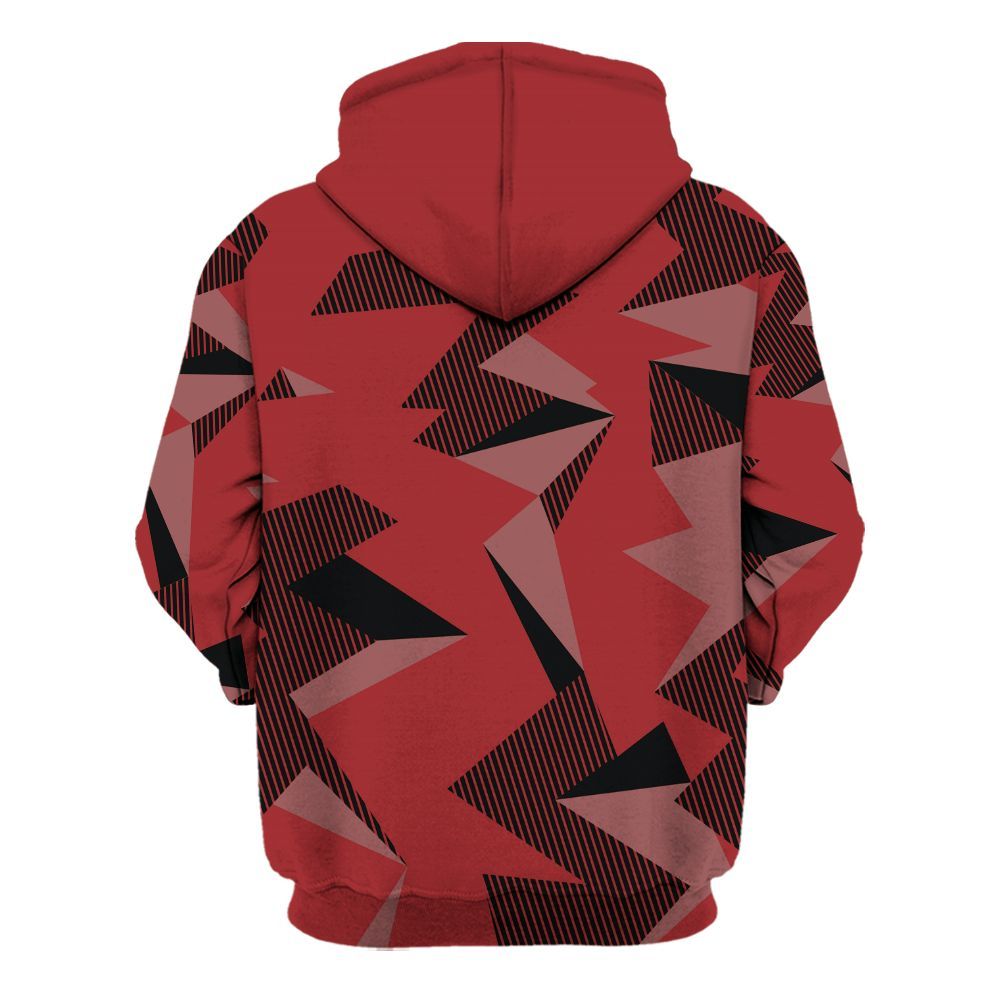 Hoodie To Match Alternate Flu Game 12s - Geometric Camouflage Pattern All Over Print