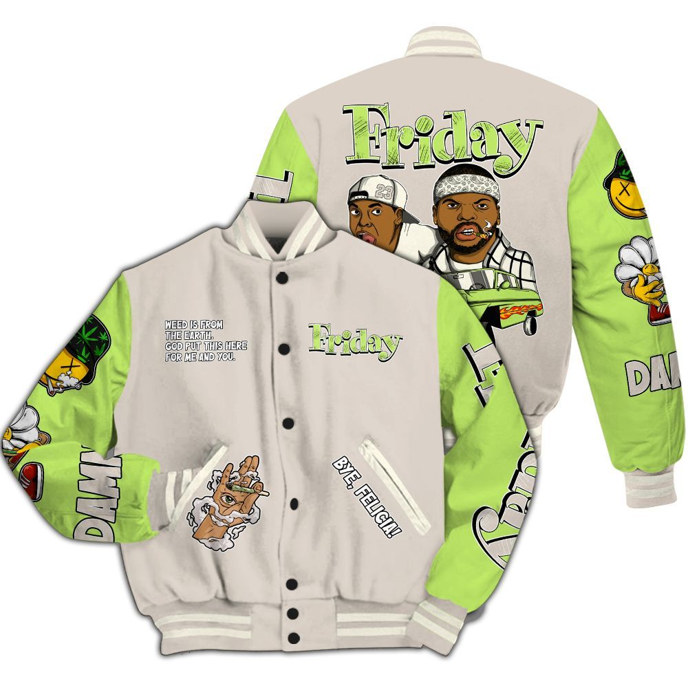 Varsity Jacket To Match Jack Black Night Silver - Friday Sneaker Stress Style All Over Print