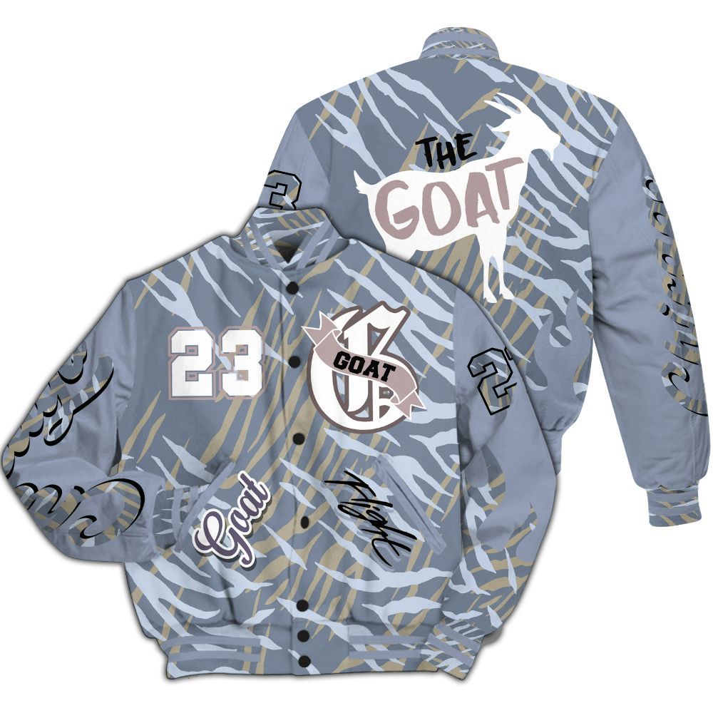 Varsity Jacket To Match Ja 2 Induction - The G.O.A.T Flight Streetwear All Over Print
