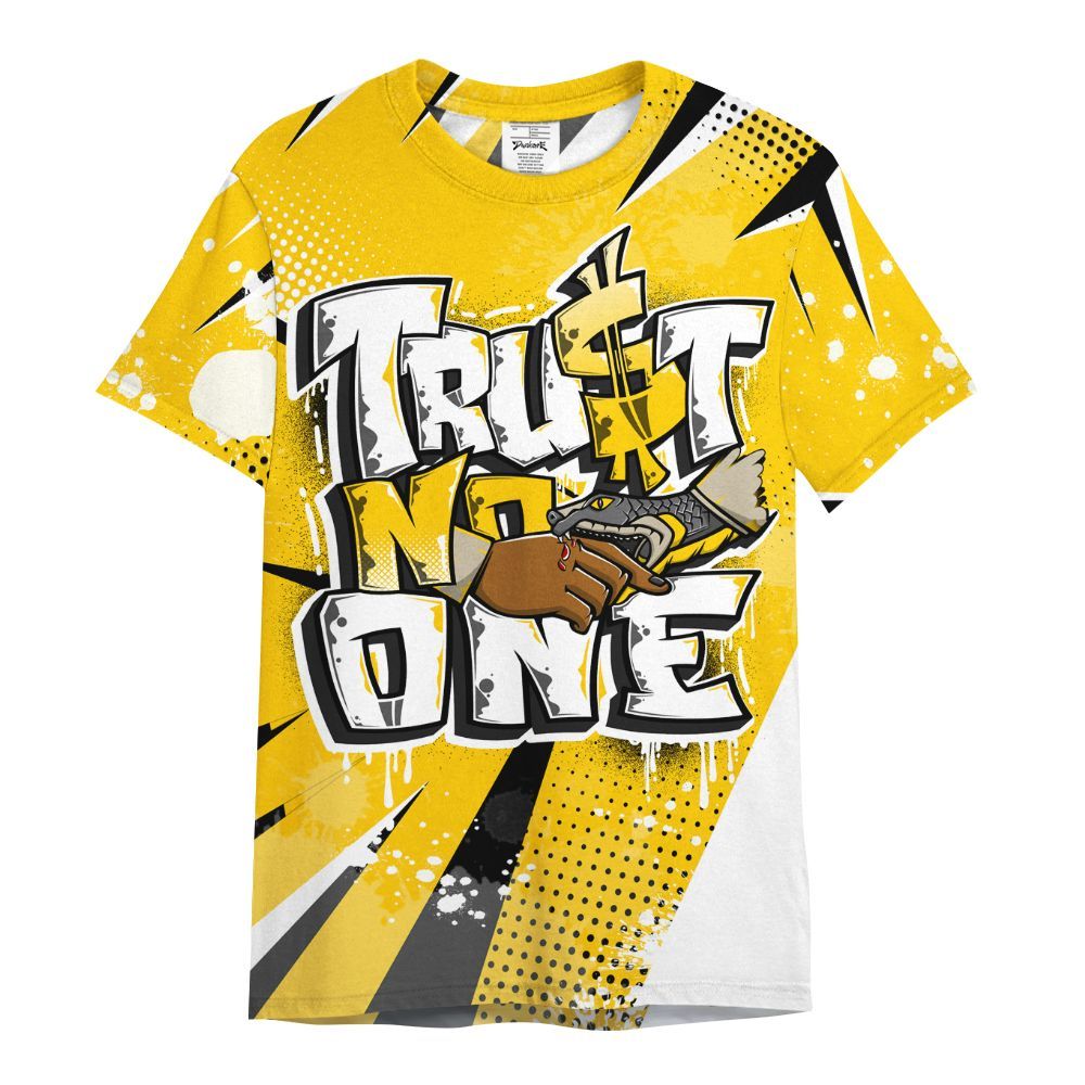 Shirt To Match Vivid Sulfur 4s - Poly Trust No One Dripping All Over Print