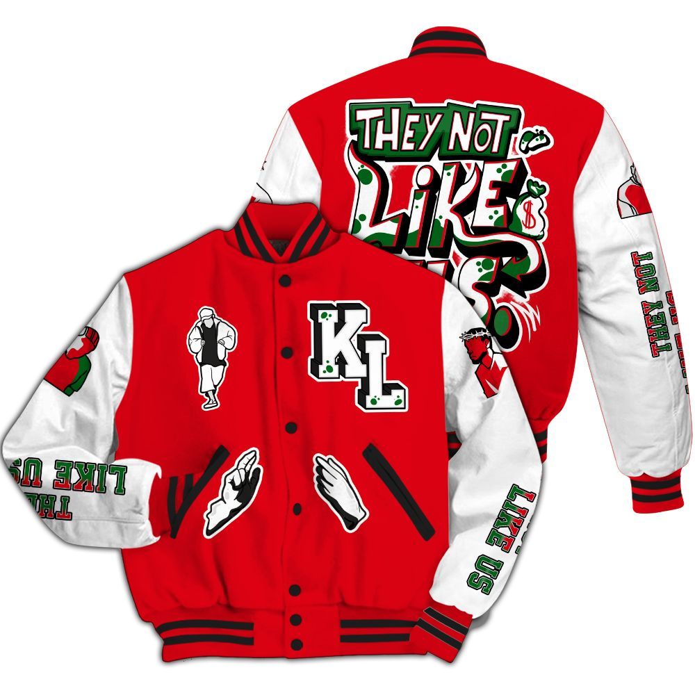 Varsity Jacket To Match Chicago 13s - Dislike Us Graphic All Over Print